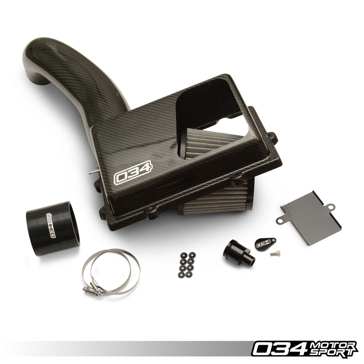 X34 Carbon Fiber MQB Open-Top Cold Air Intake System, 8V Audi A3/S3/TT/TTS, MkVII VW Golf/GTI/R & MkVII VW GLI, 1.8T/2.0