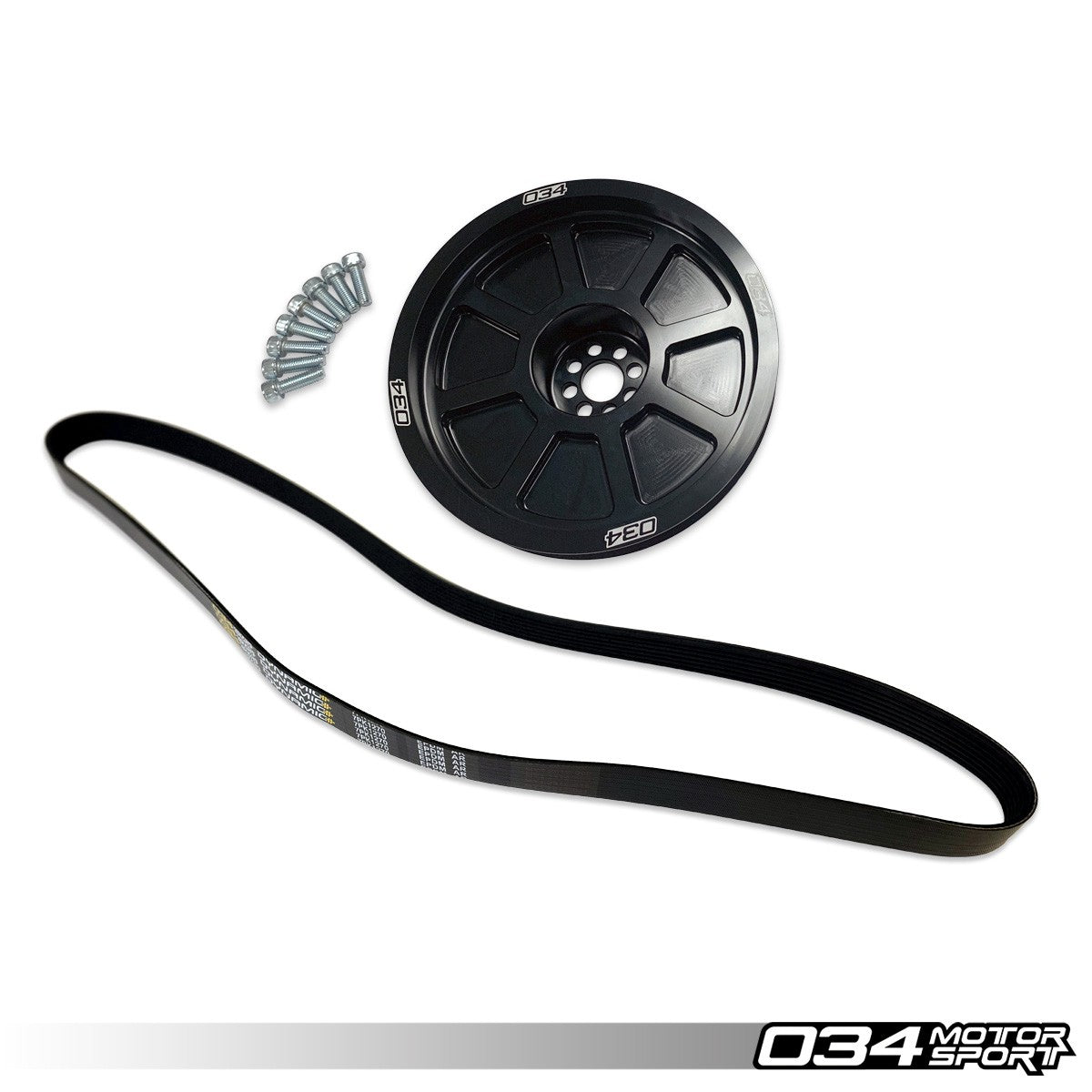034Motorsport 3.0 TFSI Supercharger 179mm Crank Pulley Upgrade, B8/B8.5 Audi S4/S5/Q5/SQ5 & C7 Audi A6/A7