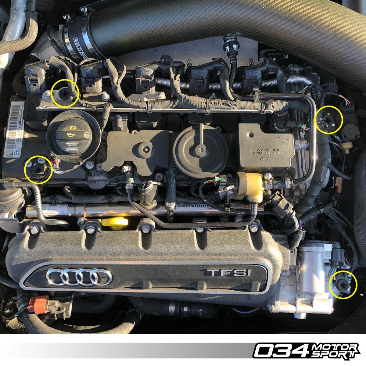 Density Line Engine Cover Grommets for Audi 8V.5 RS3 and 8S TTRS - image 5
