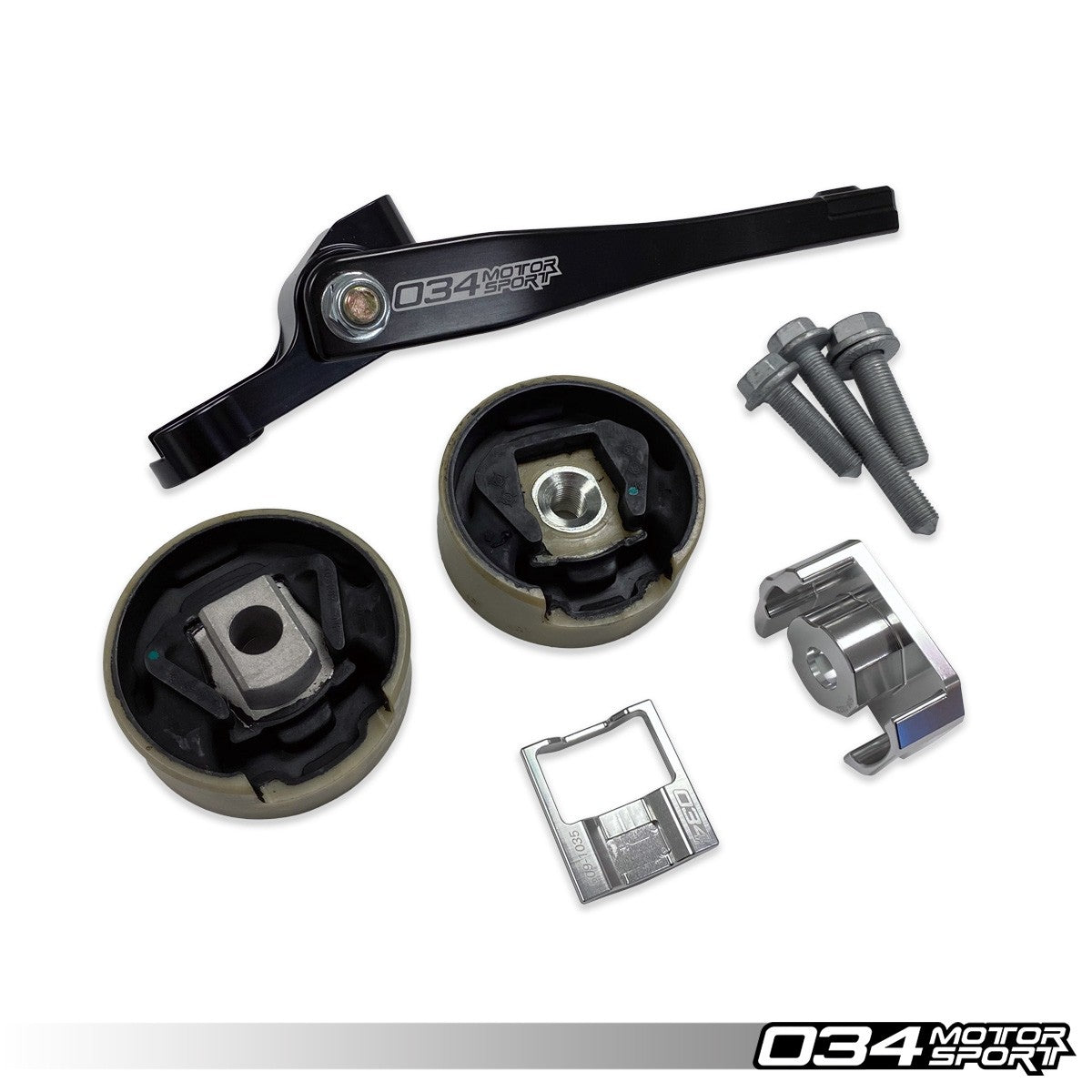 034Motorsport Billet Spherical Dogbone Mount Performance Pack with Dogbone Pucks, Volkswagen & Audi MQB And MQB EVO With
