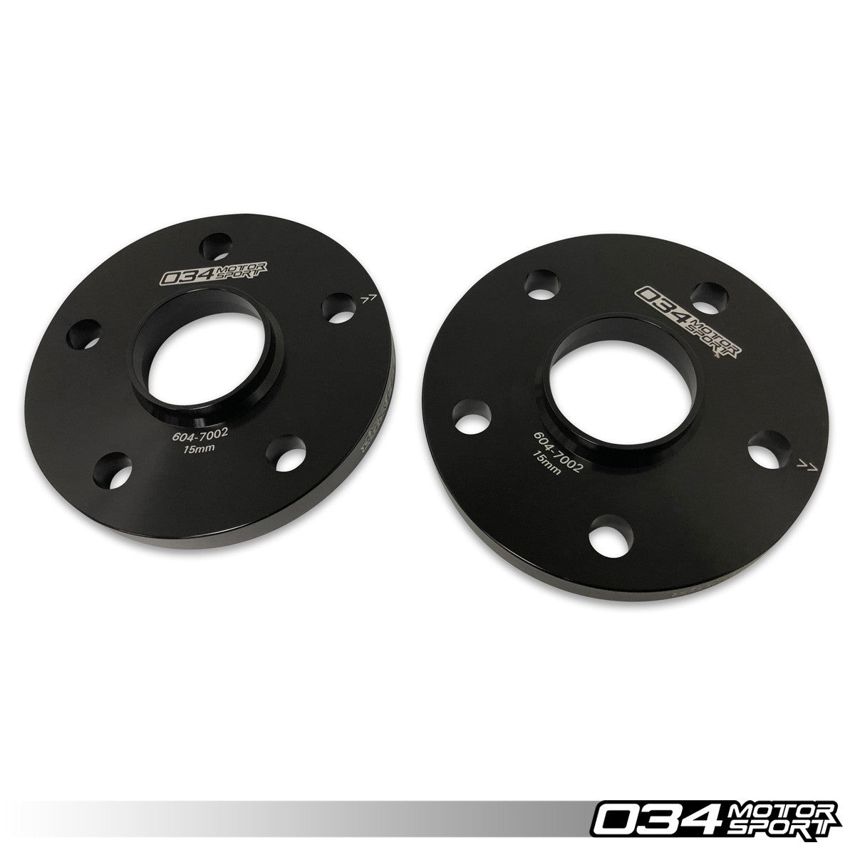 Wheel Spacer Pair, 15mm, Audi and Volkswagen 5x112mm with 57.1mm Center Bore