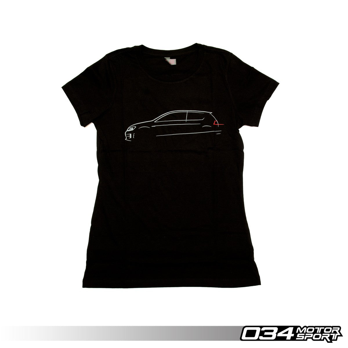 034Motorsport Womens T-Shirt, MkVII Volkswagen GTI Line Art
