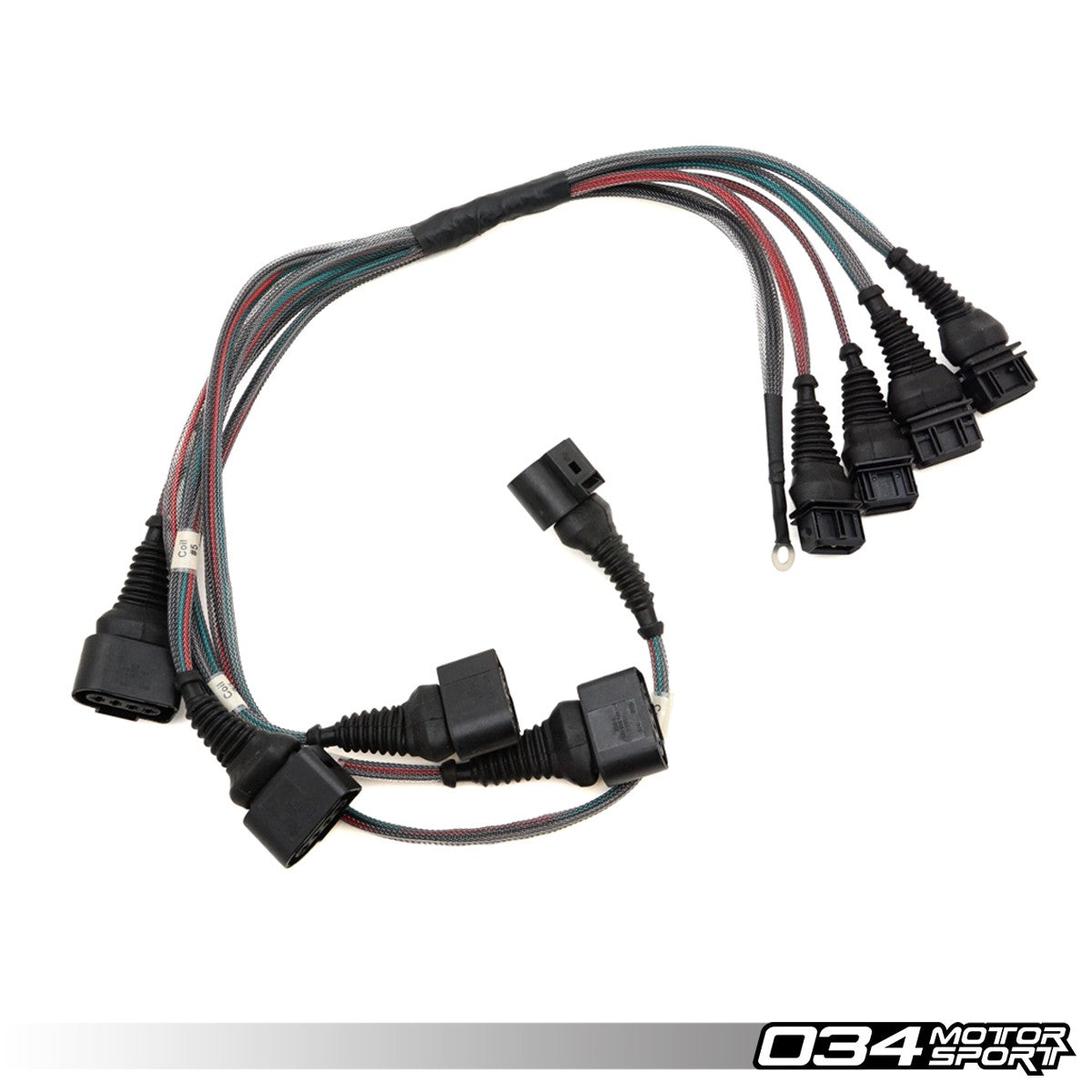 034Motorsport C4 Audi UrS4/UrS6 & S2/RS2 I5 20VT AAN/ABY/ADU Coil Pack Update Harness for 2.0T FSI Coils