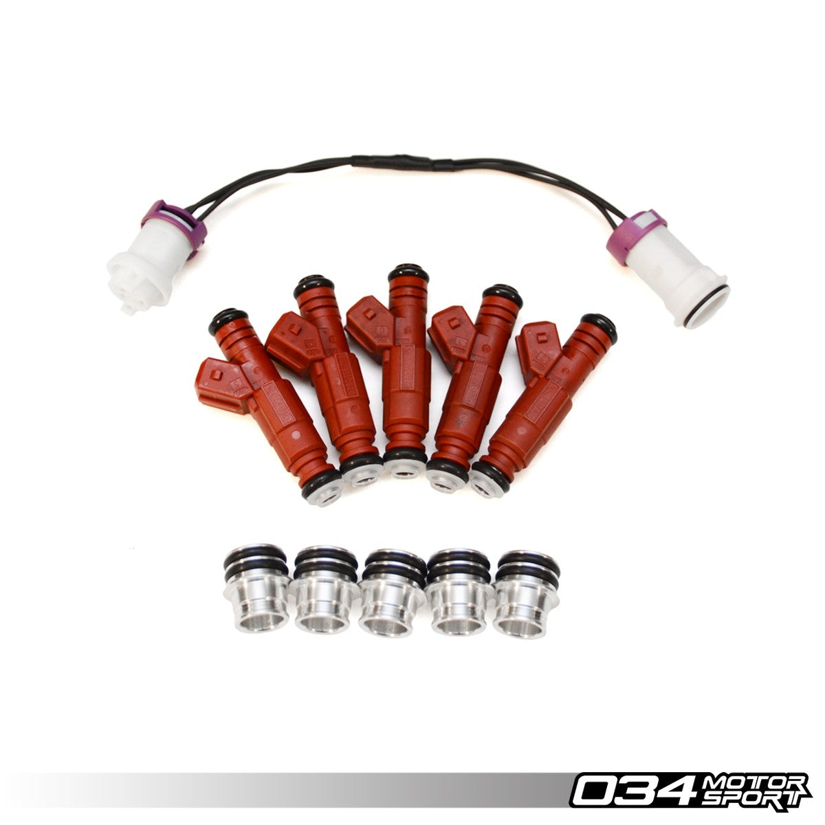 Audi 7A EFI Injector Adapter Kit for B3 Audi 80/90/Coupe Quattro I5 20V - IMPROVED