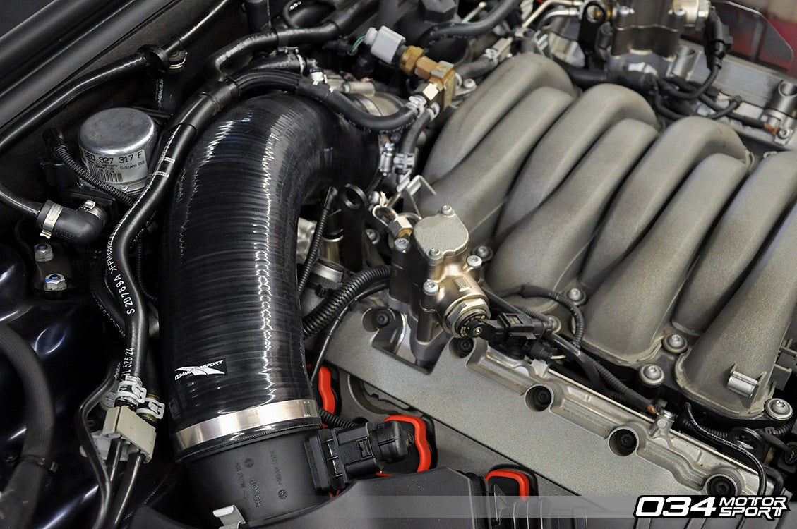 Silicone Throttle Body Inlet Hose, High-Flow, B8 Audi S5 4.2L FSI V8 - image 3