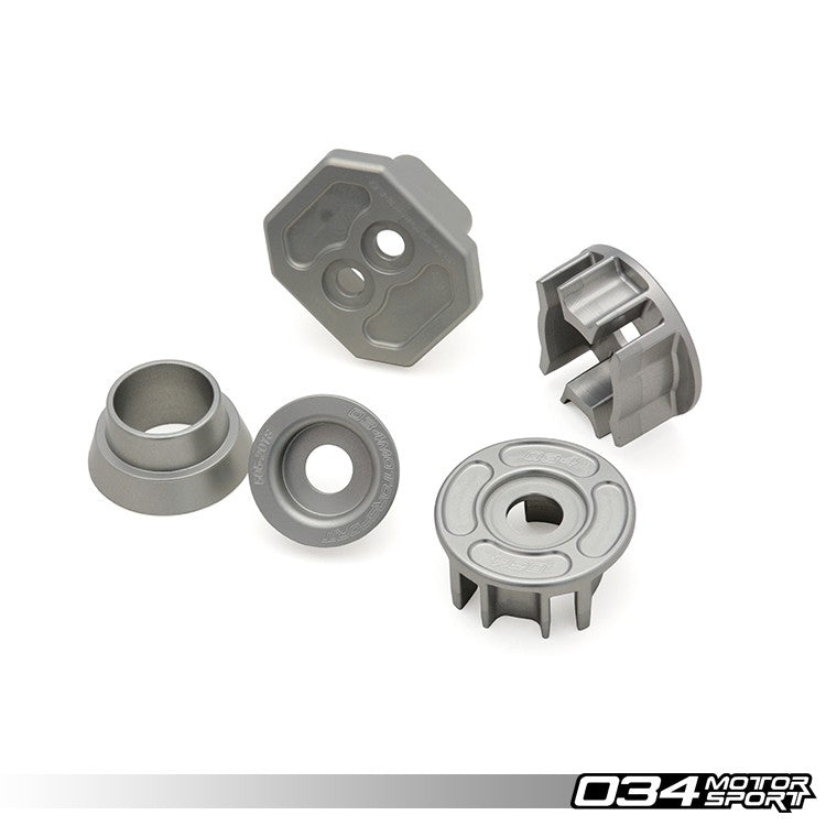 034Motorsport Drivetrain Mount Insert Package, C7/C7.5 Audi A6/S6/RS6 & A7/S7/RS7, Billet Aluminum