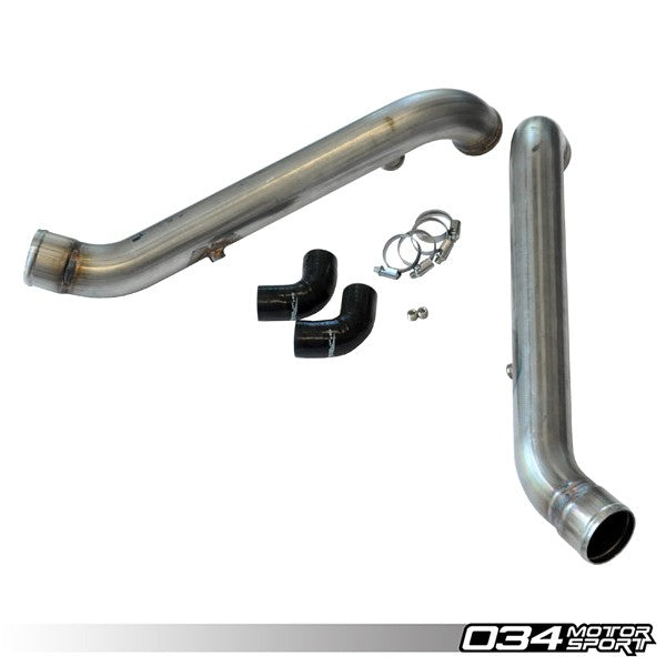 Bipipe Set, B5 Audi S4 & C5 Audi A6/Allroad 2.7T, Stainless Steel with WMI Bungs