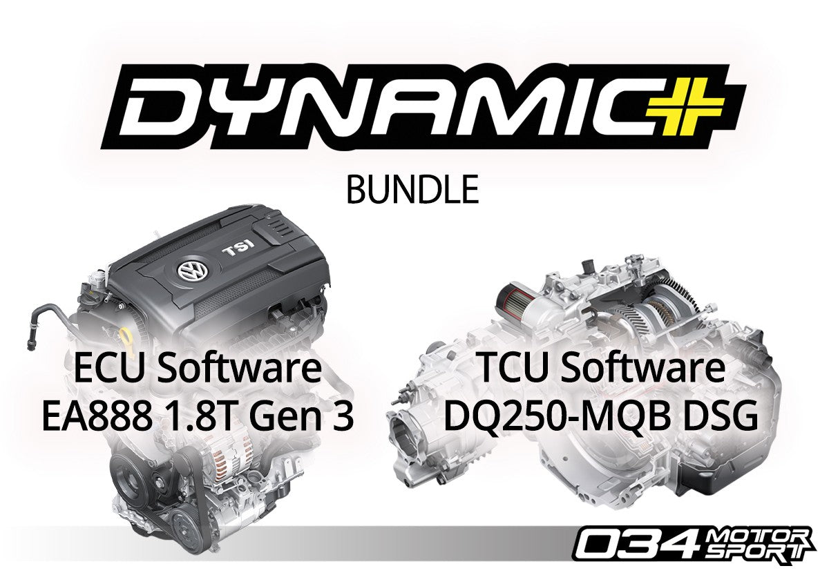 034Motorsport MK7/7.5 Volkswagen Golf, Sportwagen, Alltrack, & 8V Audi A3 EA888.3 1.8T Dynamic+ Tuning ECU & DQ250 TCU T