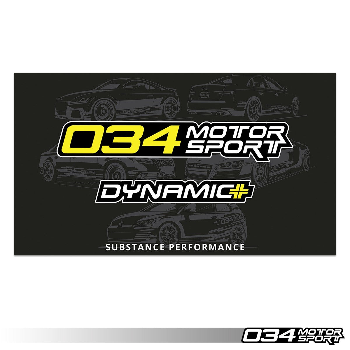 034Motorsport Dynamic+ Wall Banner, 1.7' x 3'