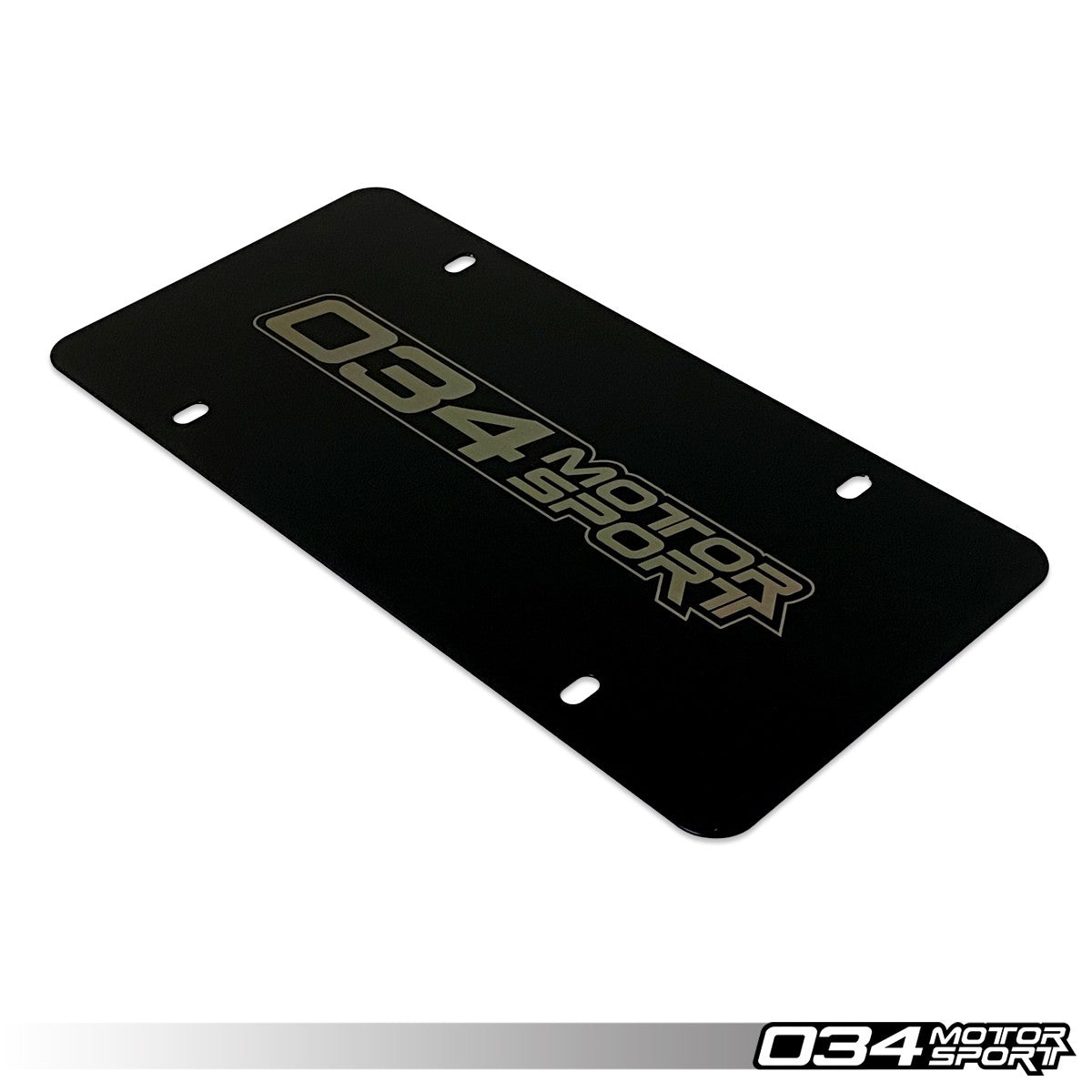 034Motorsport License Plate, Powdercoated Stainless Steel