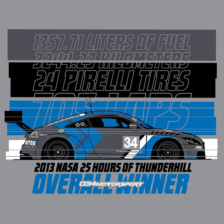 T-Shirt, 2013 NASA 25 Hours of Thunderhill Victory Commemorative, 034Motorsport / Rotek Racing Audi Sport TT RS VLN SP4T