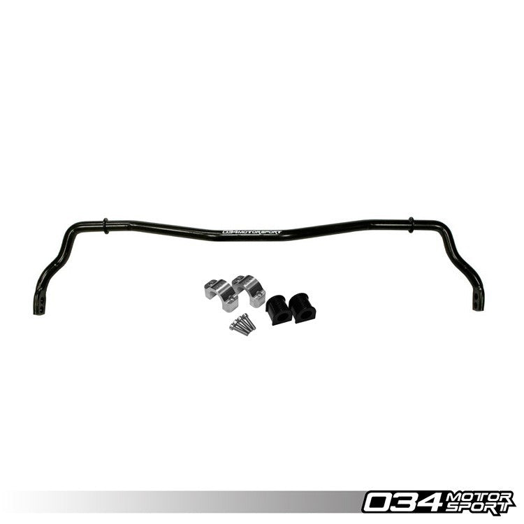 034Motorsport Solid Rear Sway Bar, B6/B7 Audi A4/S4/RS4 Quattro & FWD, Adjustable