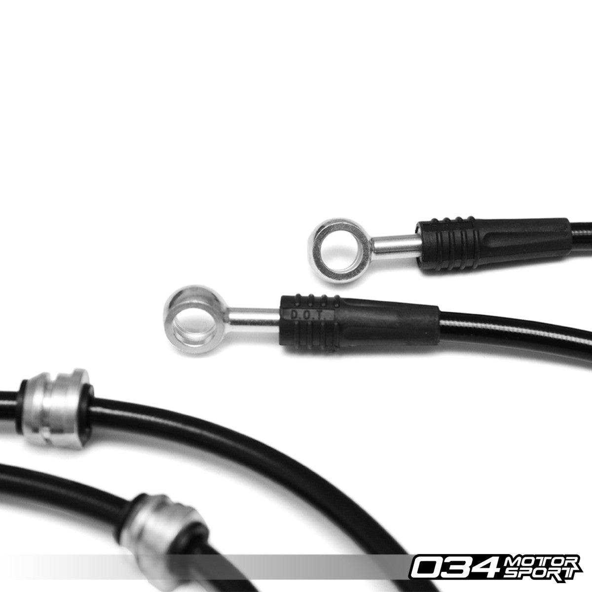 Stainless Steel Braided Brake Line Kit, 8P Audi A3 & MkVI Volkswagen Golf/Rabbit/GTI/Jetta/GLI w/ Bosch Cali - image 2