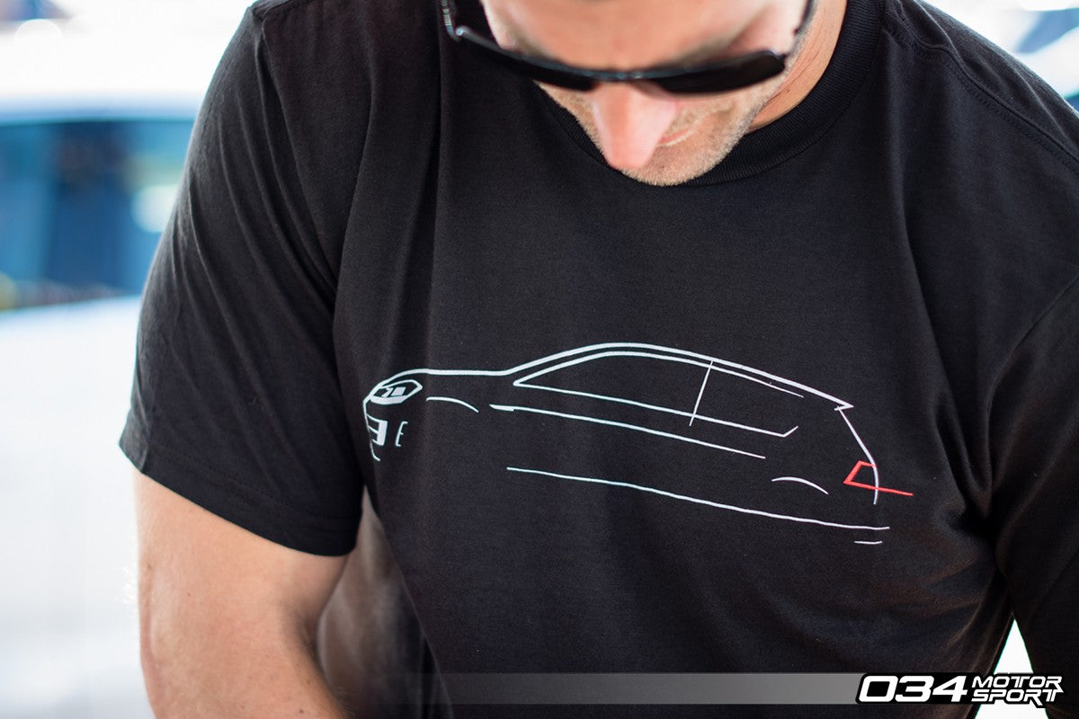 034Motorsport T-Shirt, MkVII Volkswagen GTI Line Art - image 3
