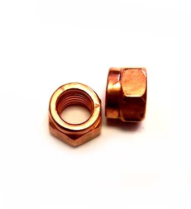 Hardware, 10mm Turbo Lock Nut, Copper Plated Steel