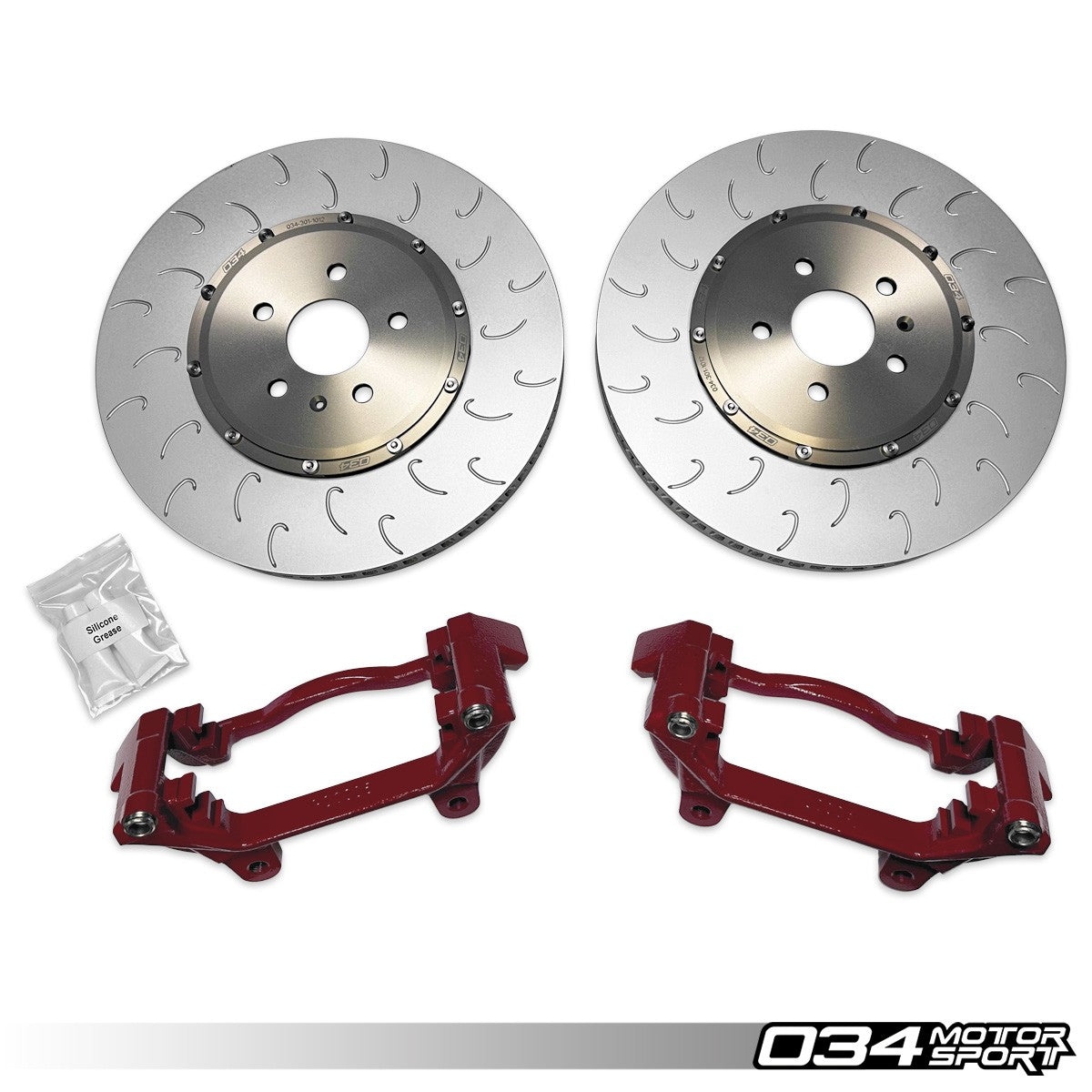 2-Piece Floating Front Brake Rotor 375mm Upgrade for Mk8 Golf R & Audi 8Y S3 - image 2