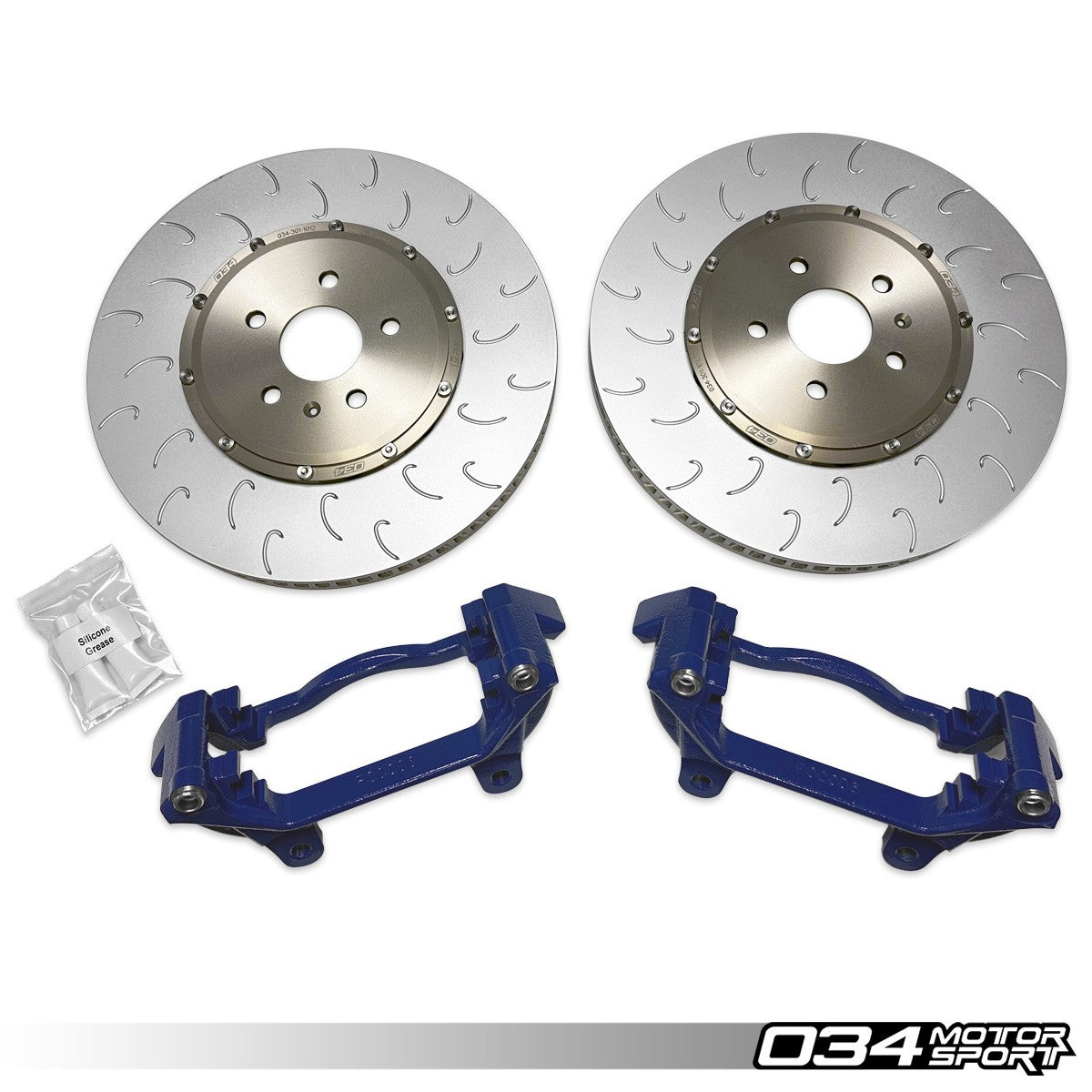 2-Piece Floating Front Brake Rotor 375mm Upgrade for Mk8 Golf R & Audi 8Y S3 - image 3