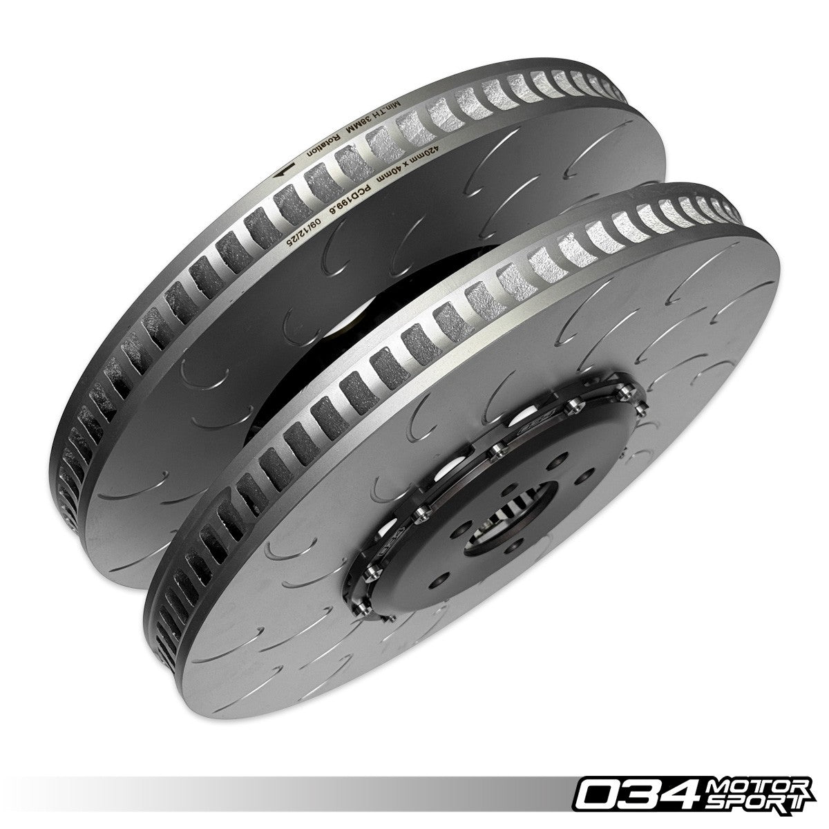 2-Piece Floating Front Brake Rotor Upgrade for Audi C8 RS6 & RS7 - image 5