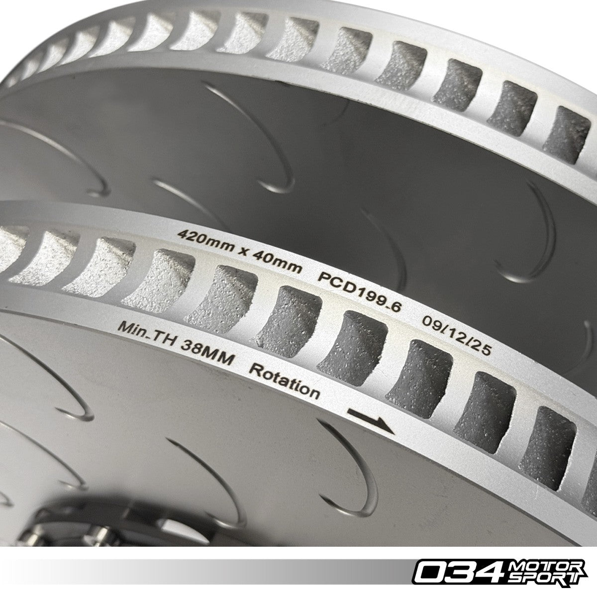 2-Piece Floating Front Brake Rotor Upgrade for Audi C8 RS6 & RS7 - image 6