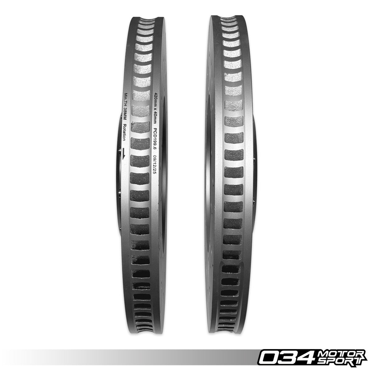 2-Piece Floating Front Brake Rotor Upgrade for Audi C8 RS6 & RS7 - image 7