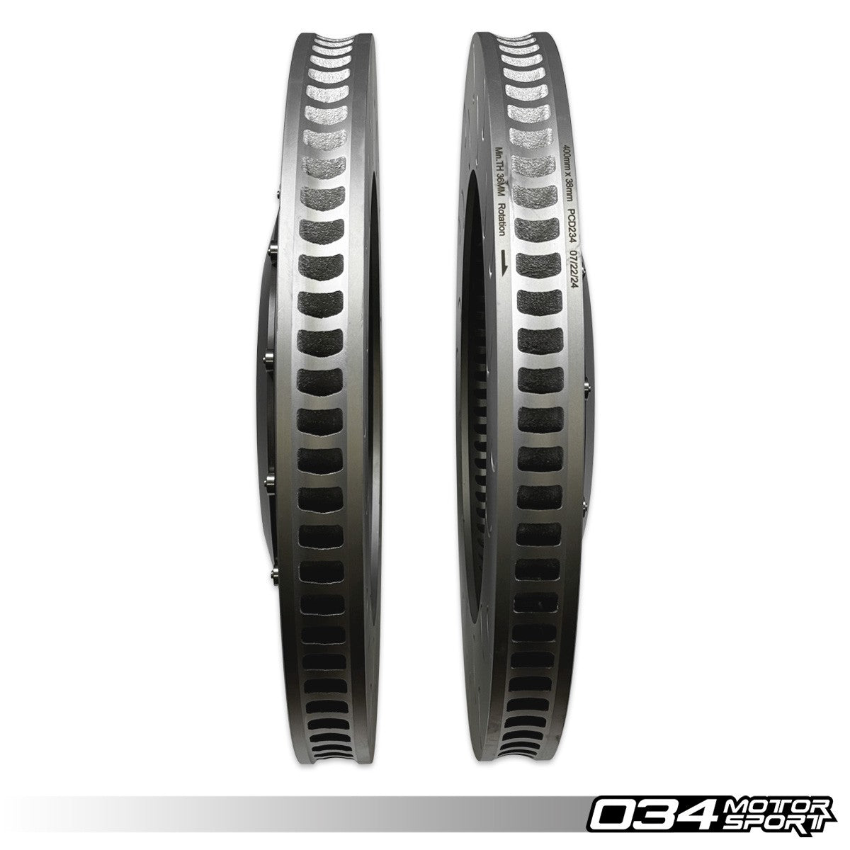 2-Piece Floating Front Brake Rotor Upgrade Kit for Audi 4M/4M.5 SQ7/SQ8 - image 5