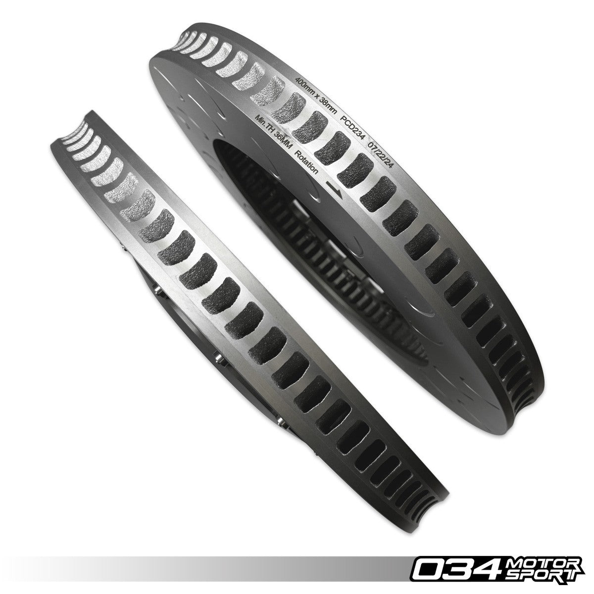 2-Piece Floating Front Brake Rotor Upgrade Kit for Audi 4M/4M.5 SQ7/SQ8 - image 7