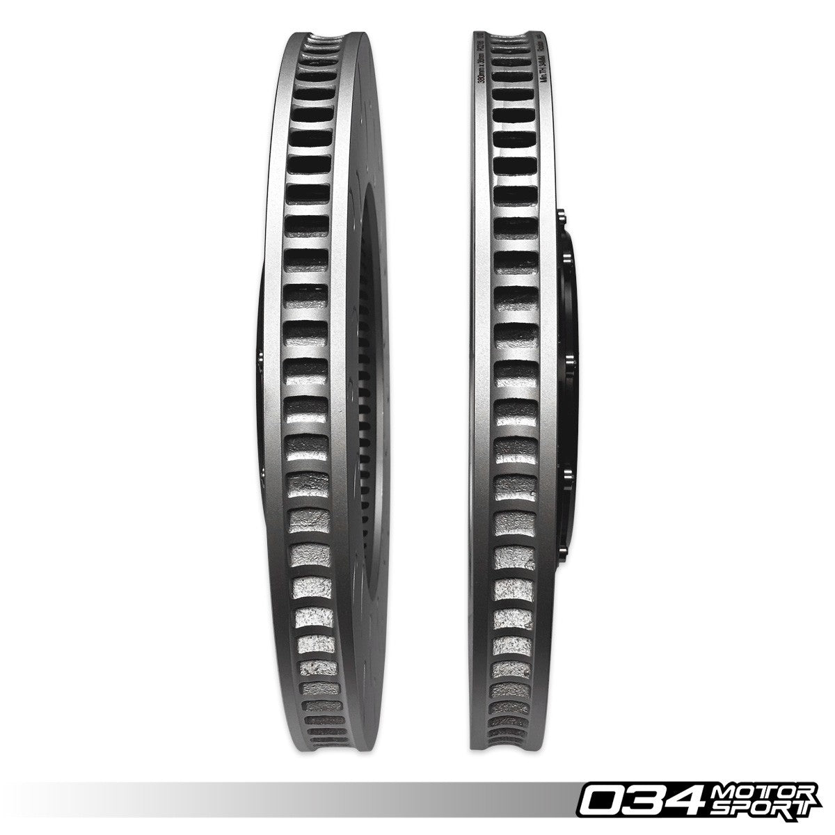 2-Piece Floating Front Brake Rotor Upgrade Kit for Audi B8.5 SQ5 - image 5