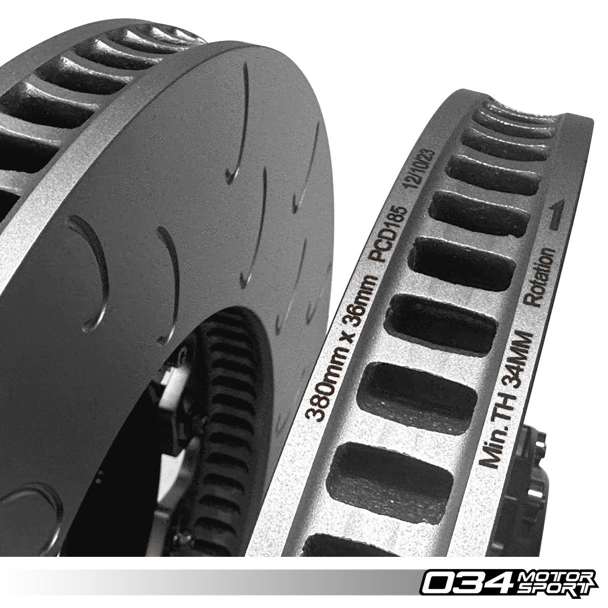 2-Piece Floating Front Brake Rotor Upgrade Kit for Audi B8.5 SQ5 - image 6
