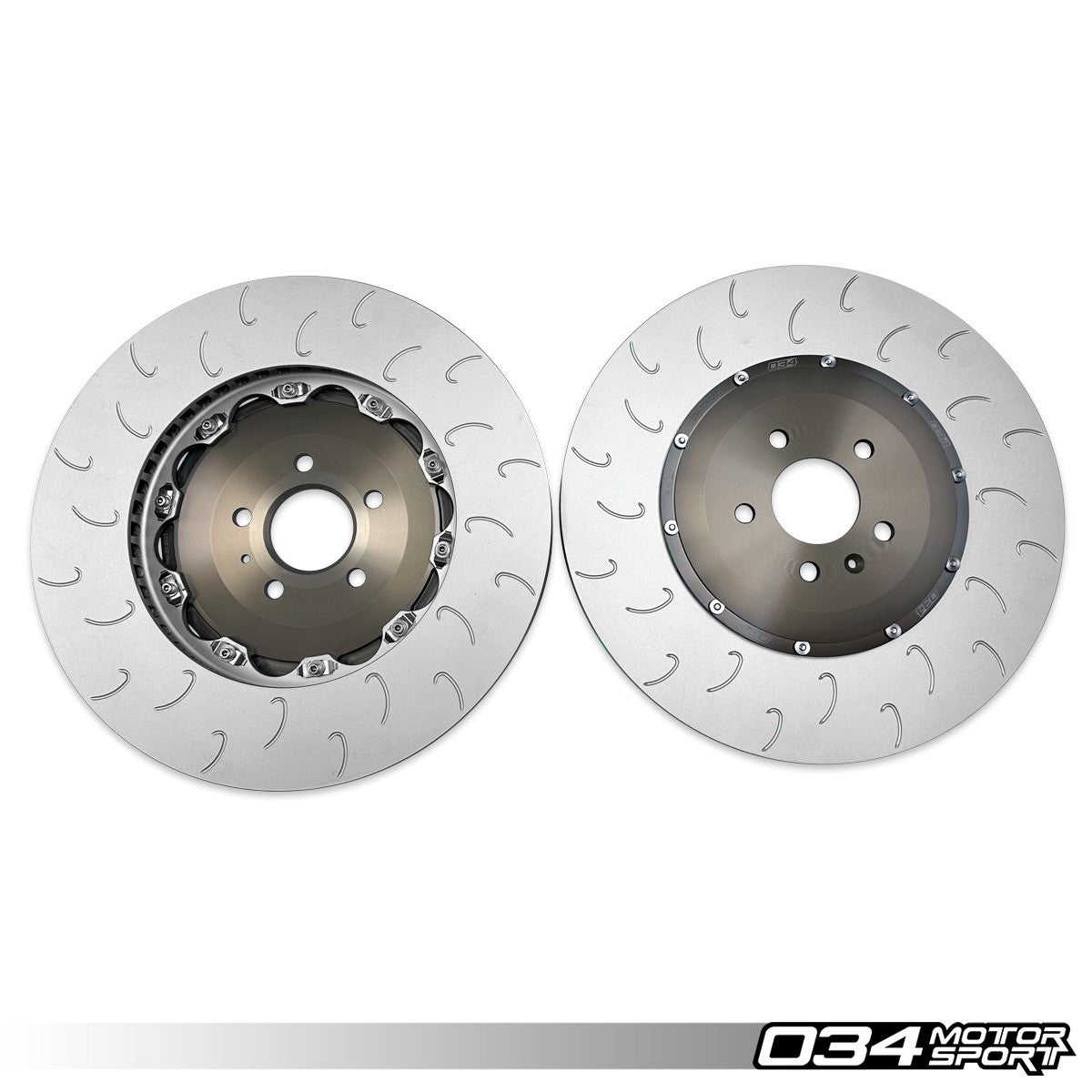 2-Piece Floating Front Brake Rotor Upgrade Kit for Audi C7 S6/S7 - image 2