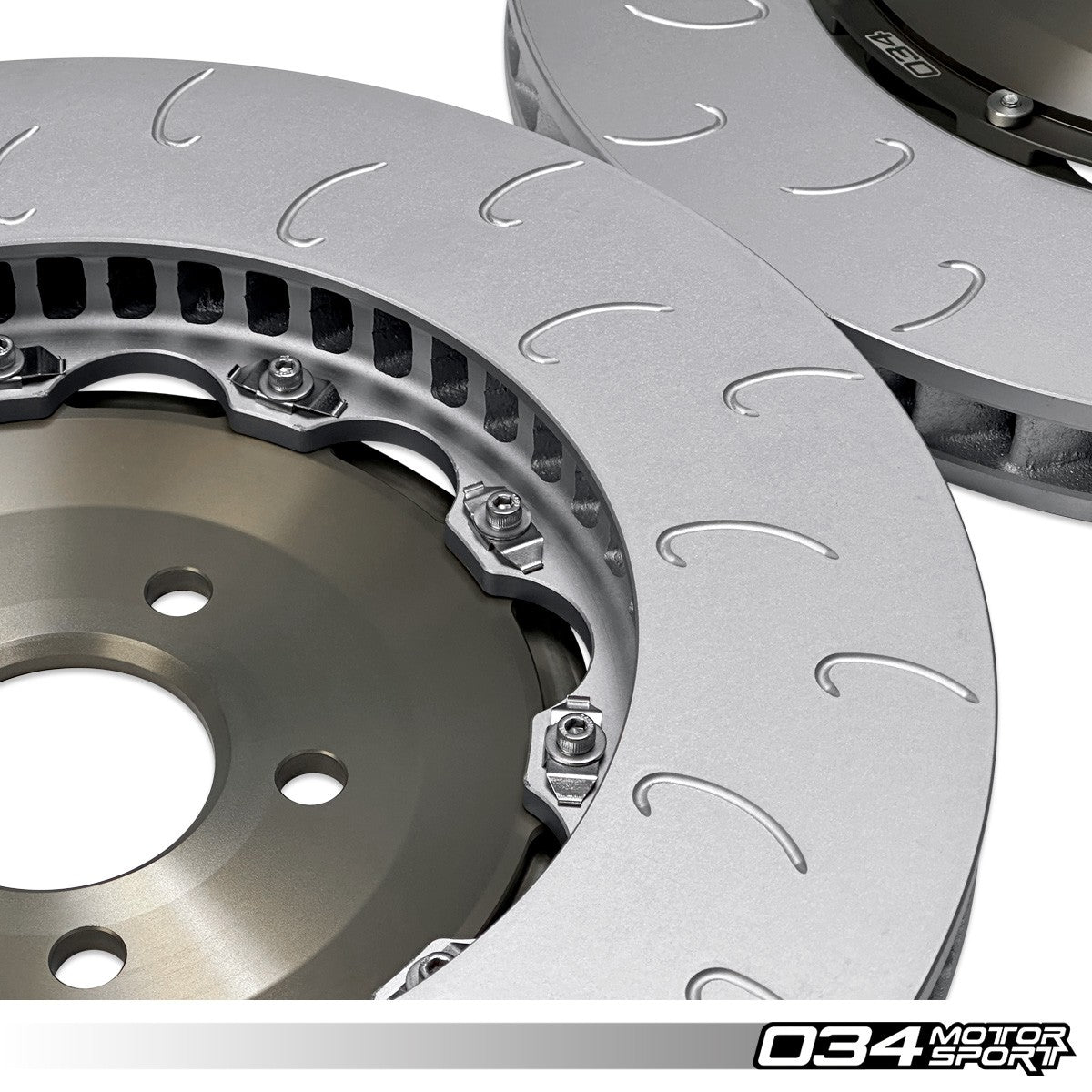 2-Piece Floating Front Brake Rotor Upgrade Kit for Audi C7 S6/S7 - image 3
