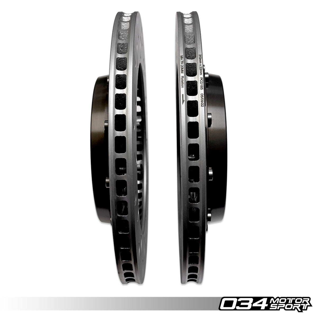 2-Piece Floating Rear Brake Rotor 310mm Upgrade for MQB and MQB EVO VW & Audi - image 6
