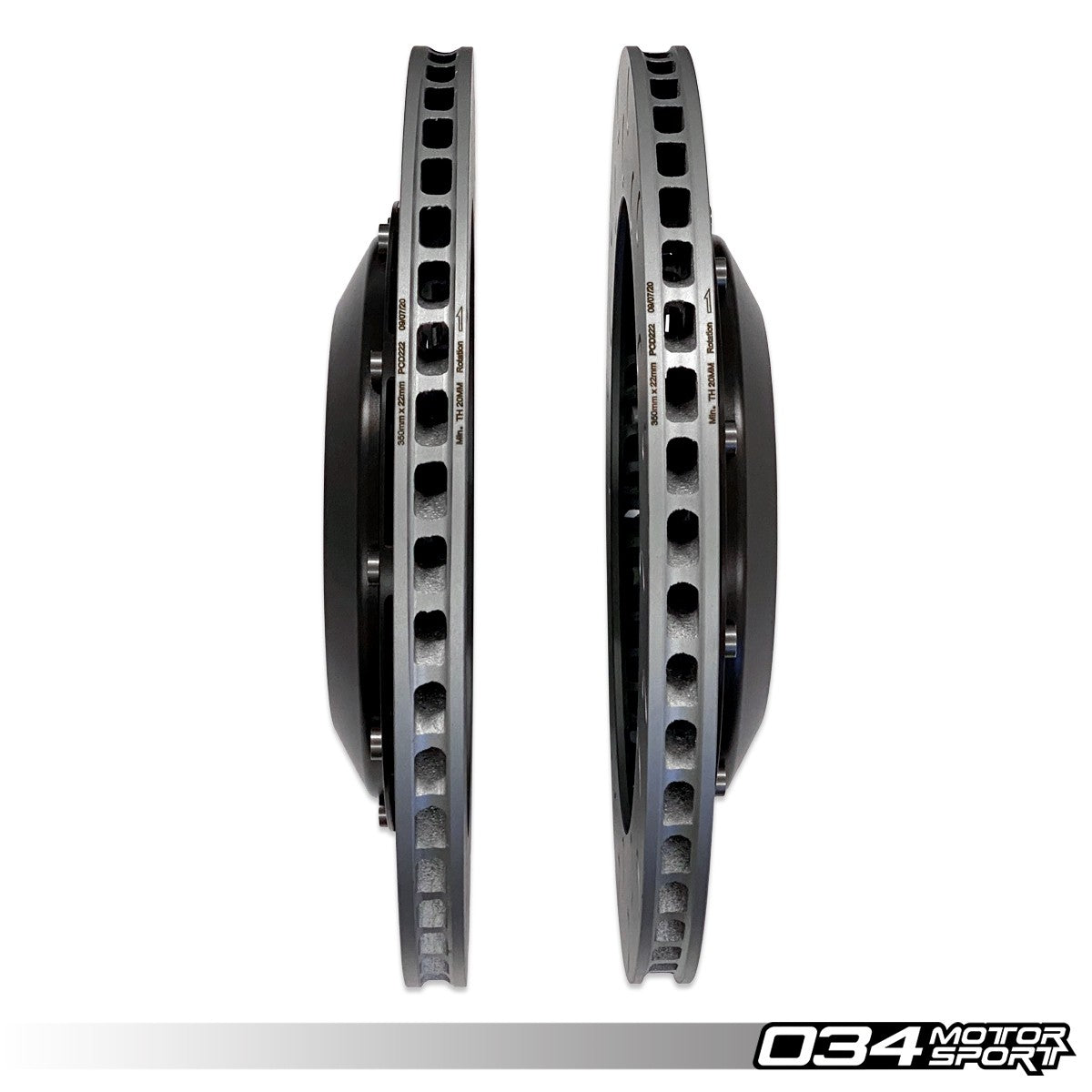2-Piece Floating Rear Brake Rotor 350mm Upgrade for MQB VW & Audi - image 7
