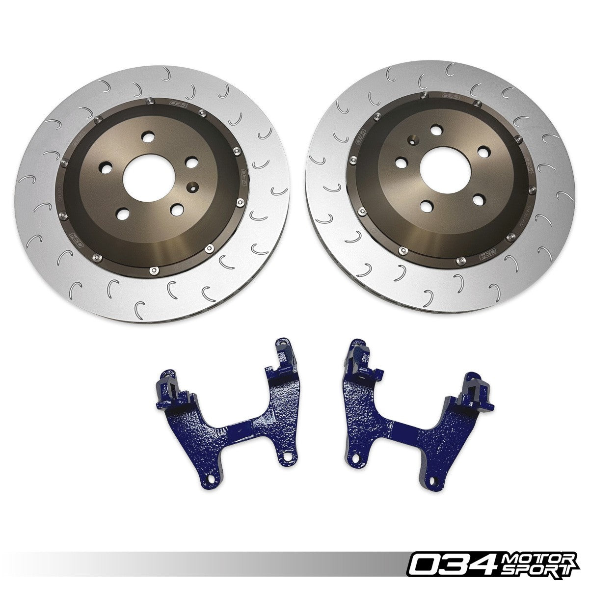 2-Piece Floating Rear Brake Rotor 355mm Upgrade for Mk8 GTI/Golf R & Audi 8Y S3/RS3 - image 3