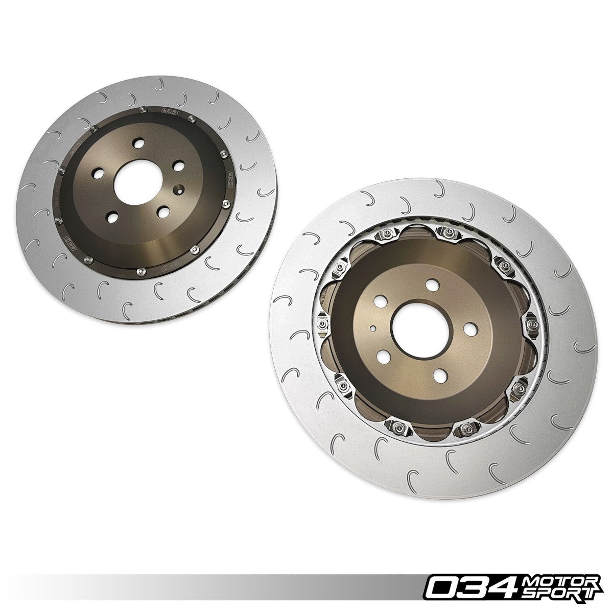 2-Piece Floating Rear Brake Rotor 355mm Upgrade for Mk8 GTI/Golf R & Audi 8Y S3/RS3 - image 4