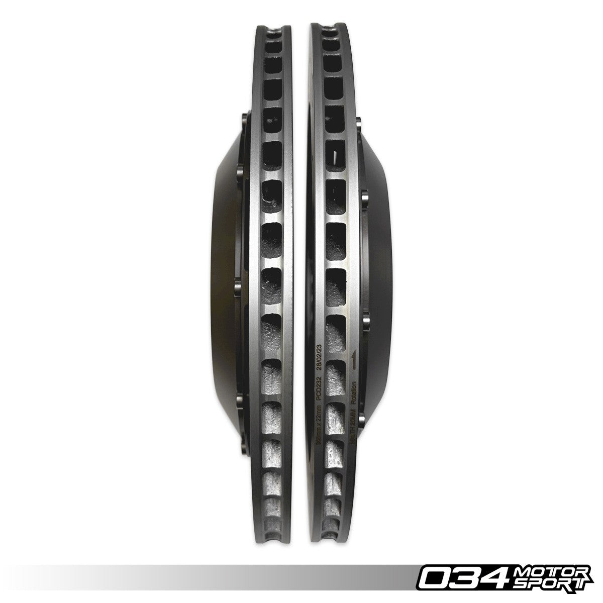 2-Piece Floating Rear Brake Rotor 355mm Upgrade for Mk8 GTI/Golf R & Audi 8Y S3/RS3 - image 5