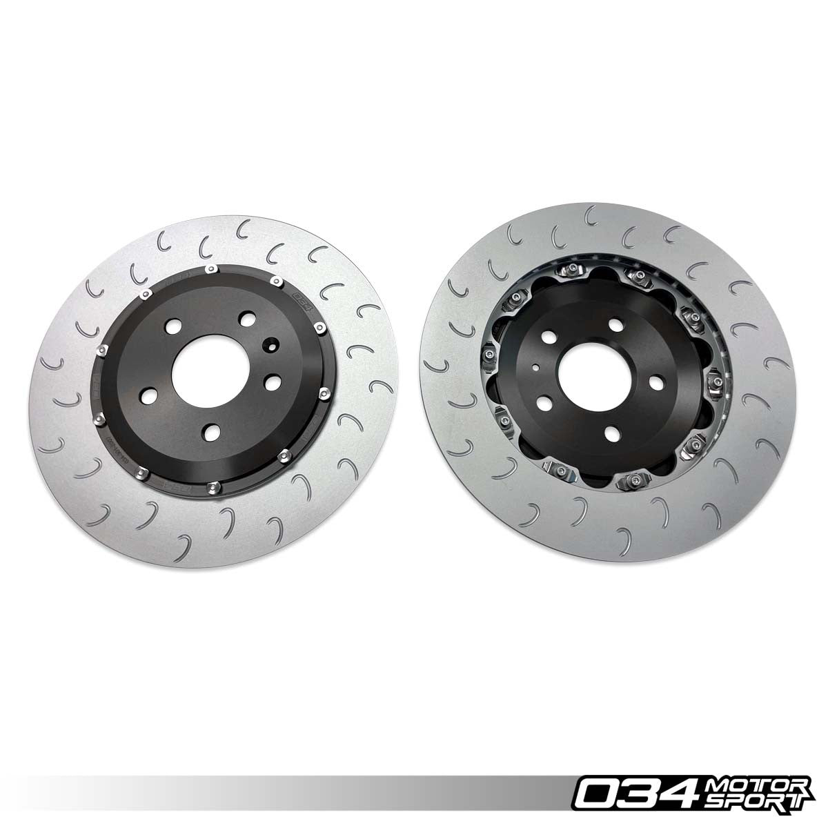 2-Piece Floating Rear Brake Rotor Upgrade Kit for Audi B8/B8.5 S4/S5 & Q5/SQ5 - image 2