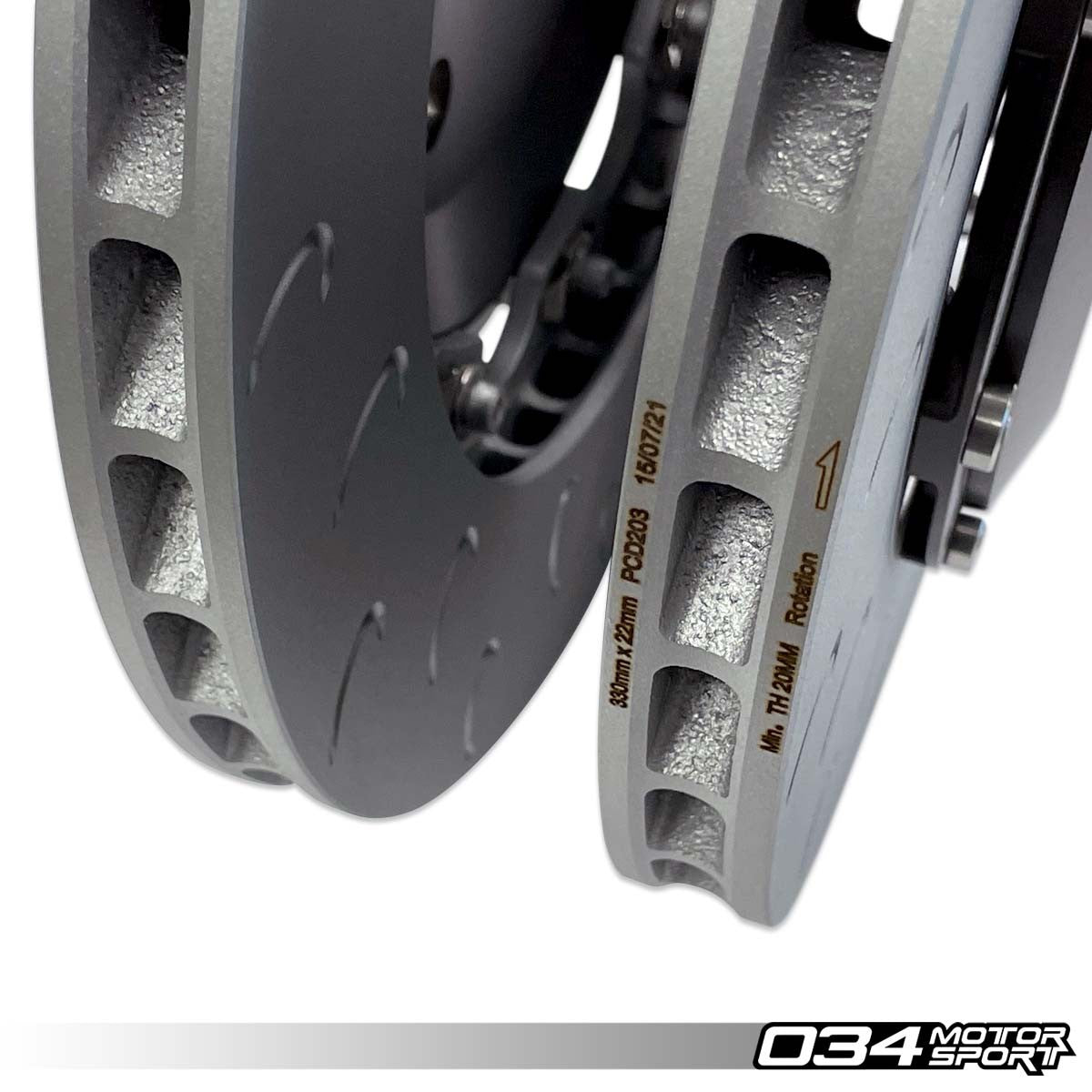 2-Piece Floating Rear Brake Rotor Upgrade Kit for Audi B8/B8.5 S4/S5 & Q5/SQ5 - image 6