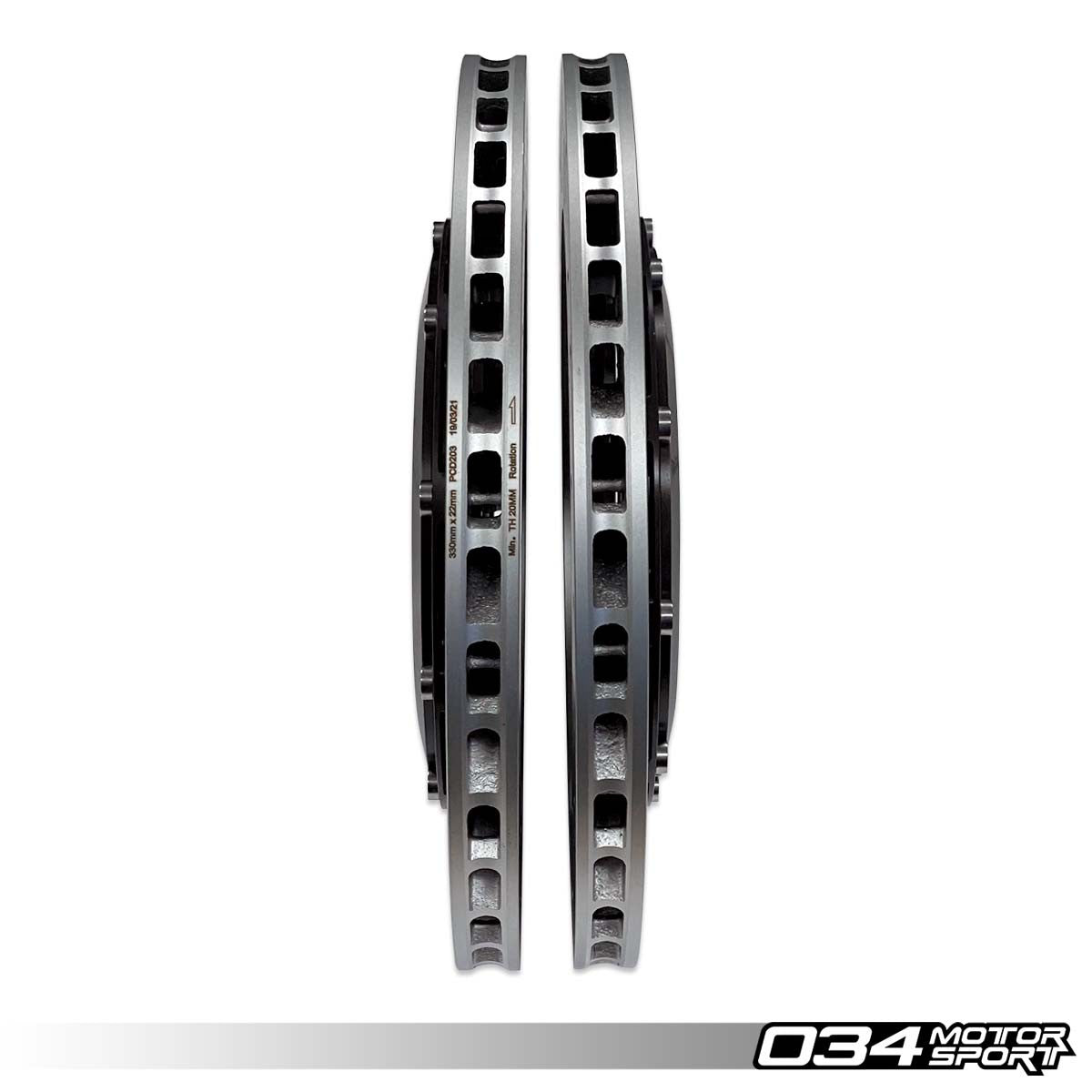 2-Piece Floating Rear Brake Rotor Upgrade Kit for Audi B9/B9.5 S4/S5/SQ5 - image 2