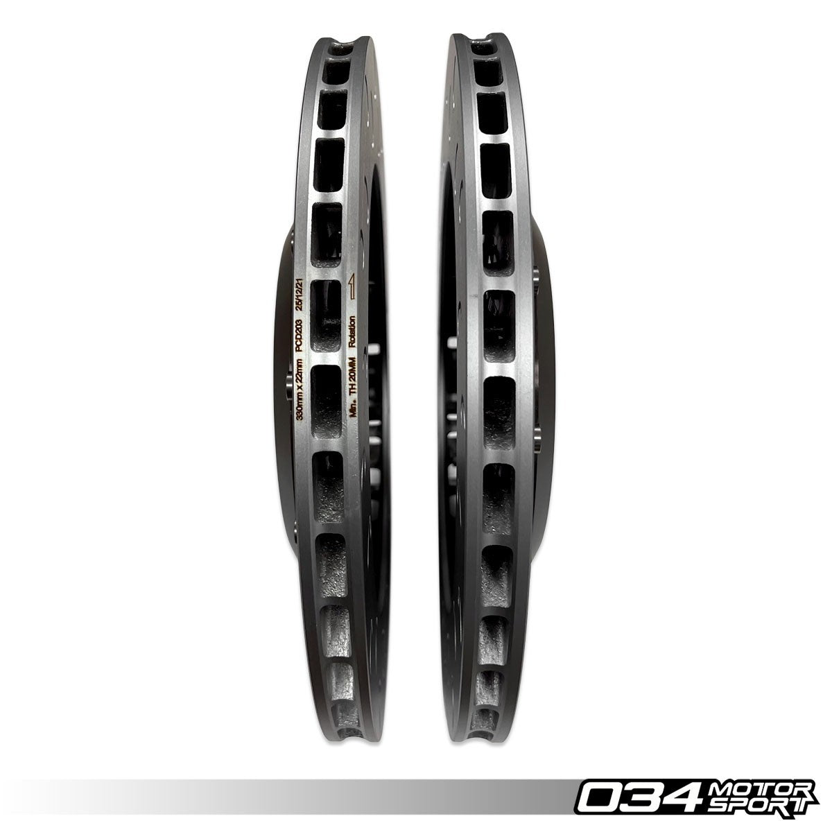 2-Piece Floating Rear Brake Rotor Upgrade Kit for Audi B9/B9.5 RS4/RS5 - image 6