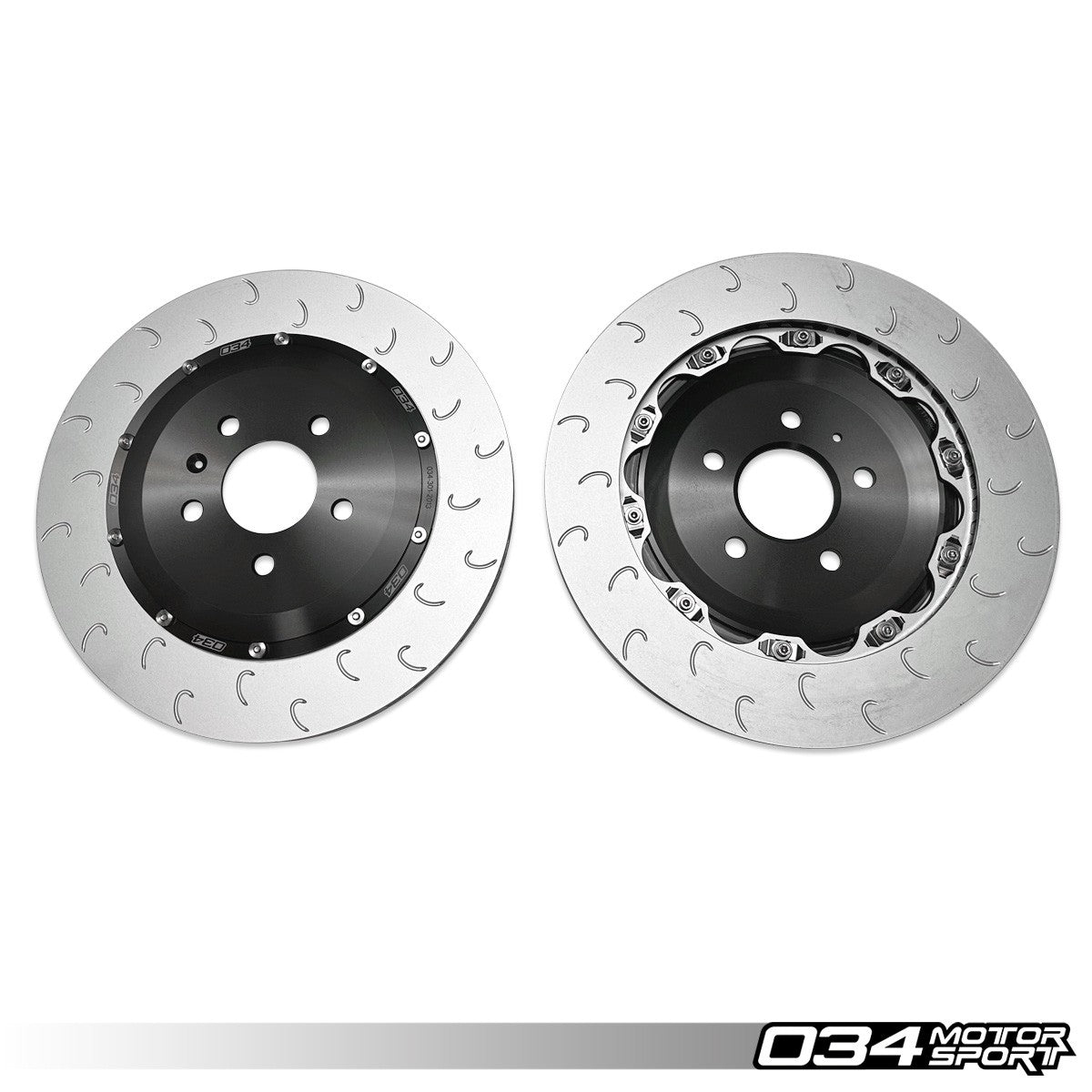 2-Piece Floating Rear Brake Rotor Upgrade Kit for Audi C7 S6/S7 - image 2