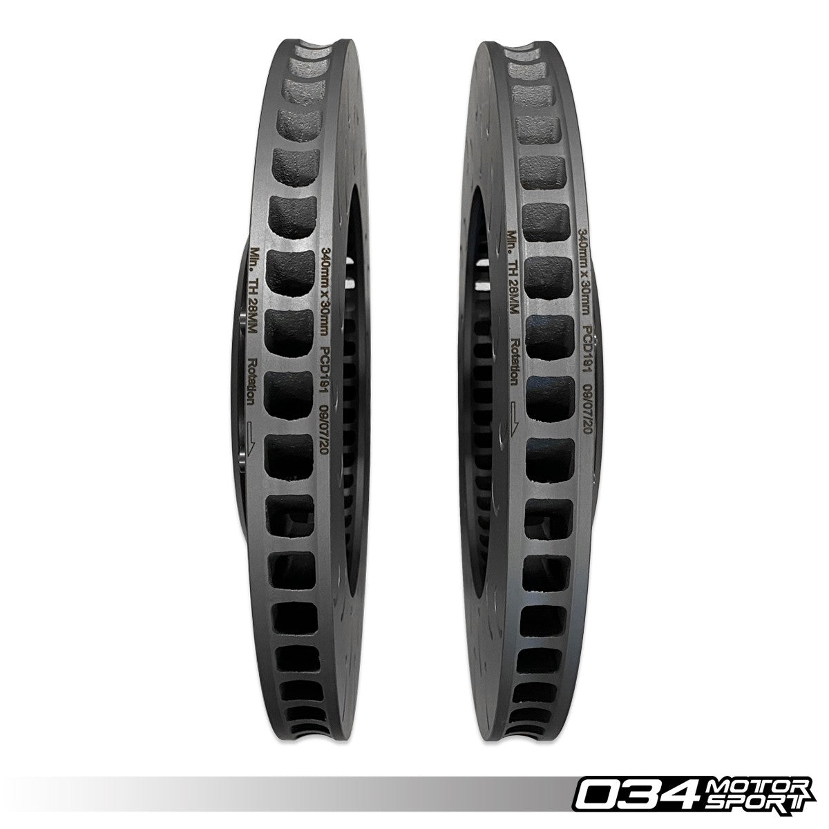2-Piece Floating Front Brake Rotor Upgrade Kit, Volkswagen & Audi MQB and MQB EVO with 2.0T TFSI (Performanc - image 10