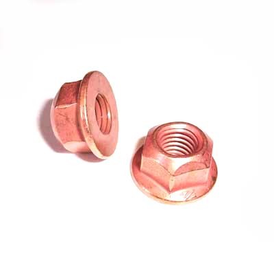 Hardware, 8mm Copper Plated, Steel Lock Nut