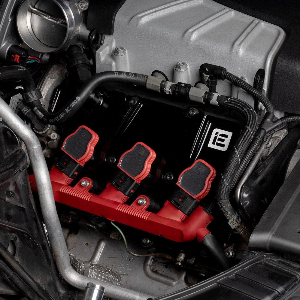 iE Aluminum Valve Covers For Audi B8 S4, S5, SQ5, & A6 3.0T Engines