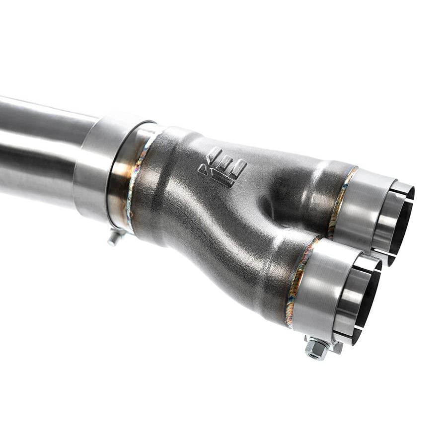 IE Y-Pipe Adapter Kit For 8V RS3 Exhaust Systems | Used to adapt to stock downpipe/catback