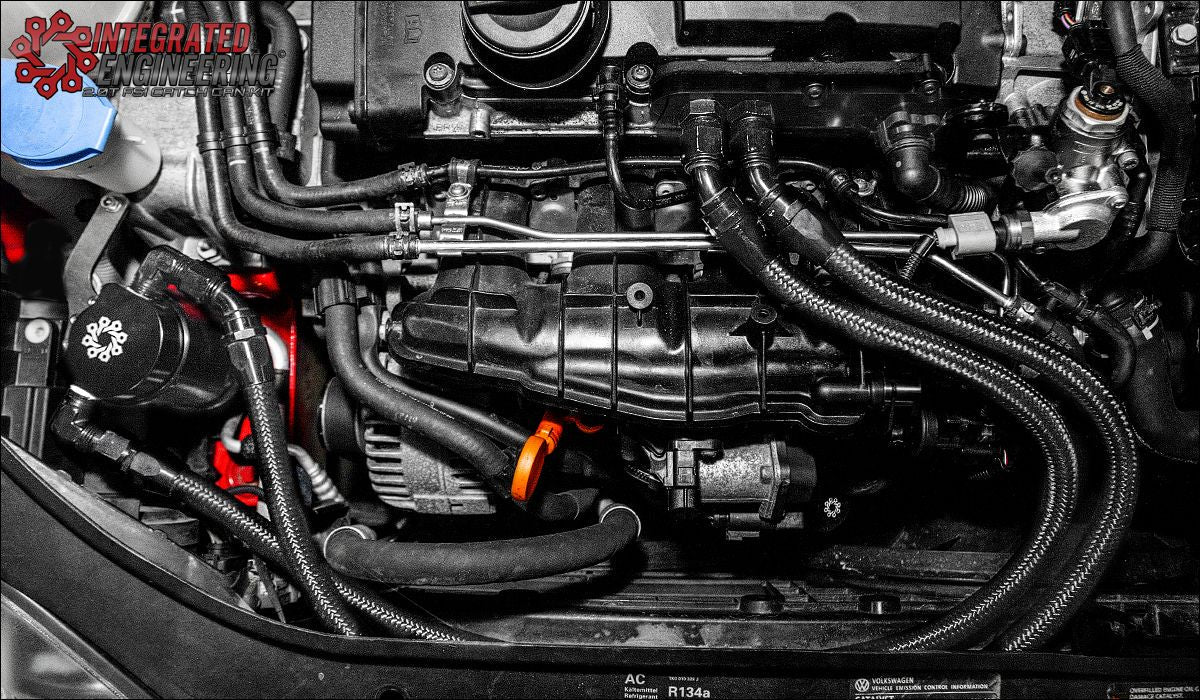 IE MK5 & MK6 Golf R 2.0T FSI Recirculating Catch Can Kit (For OEM Valve Cover) - image 7