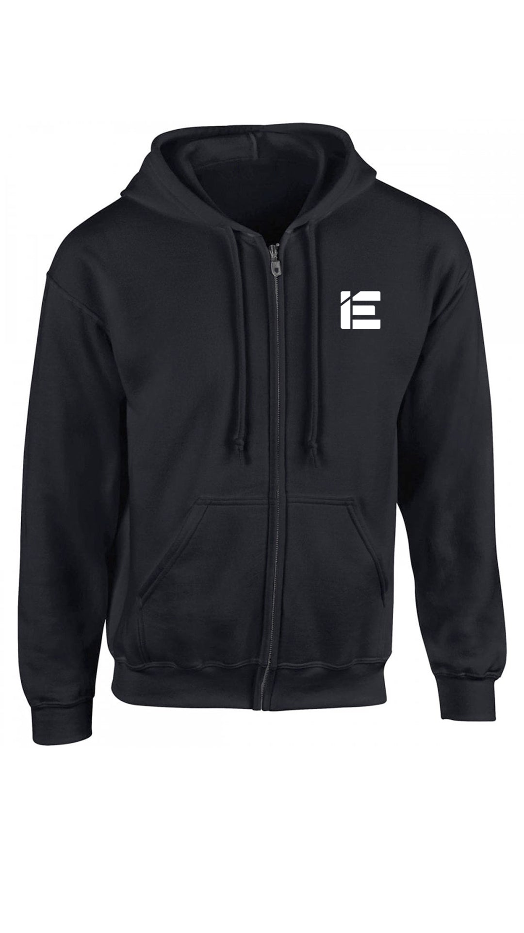 IE Full Zip Logo Hoodie in Black - image 3