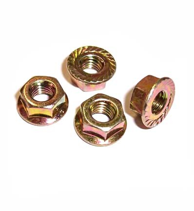 Hardware, 8mm, Serrated Flange Nut