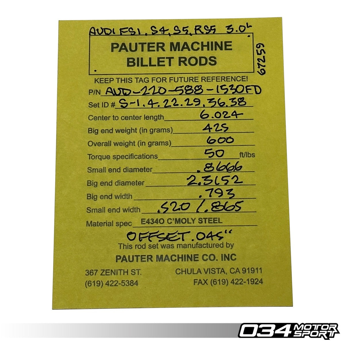 Bottom End Engine Upgrade Package, Audi EA837 3.0T Supercharged Engines - image 10