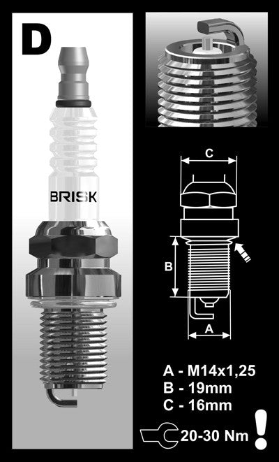 Brisk Racing DR10S Silver Spark Plug - image 4