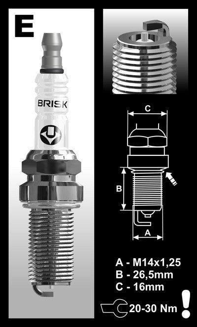 Brisk Racing ER10S Silver Spark Plug - image 5